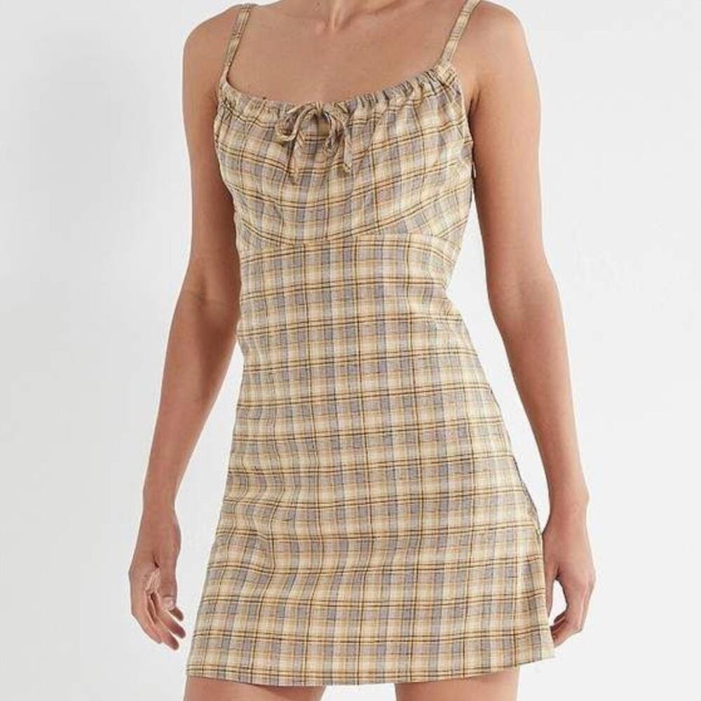 Y2K Schoolgirl Plaid Mini Dress Clueless-inspired Preppy Dress Soft Grunge XS